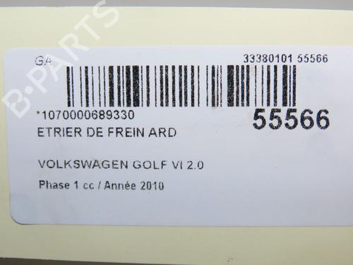 Right rear brake caliper VW GOLF VI (5K1) 2.0 TDI | BP30867351M106