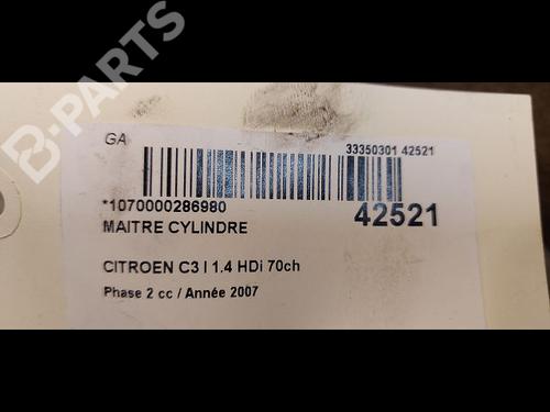 Brake master cylinder CITROËN C3 I (FC_, FN_) 1.4 HDi | BP9615013M77 