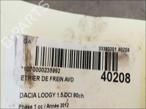 Used Right front brake caliper DACIA LODGY (JS_) 1.5 dCi (90 hp) 14877454