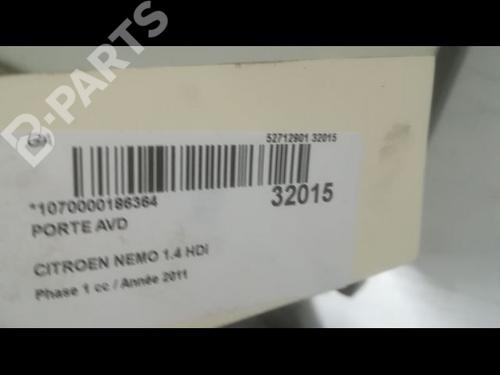 Right front door CITROËN NEMO Box Body/MPV (AA_) 1.4 HDi | BP9605159C3 