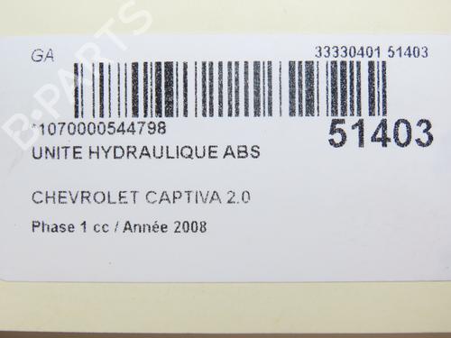 ABS pump CHEVROLET CAPTIVA (C100, C140) 2.0 D 4WD | BP28829945M43 