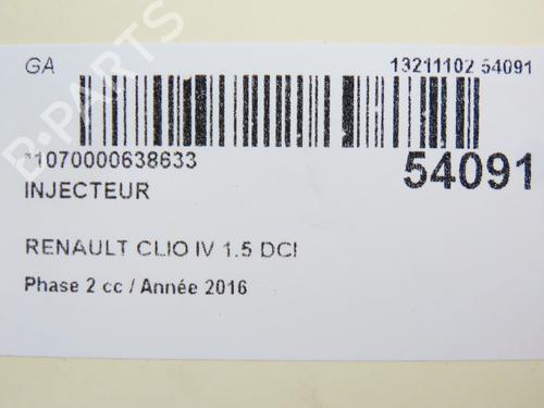 Injector RENAULT CLIO IV (BH_) 1.5 dCi 75 | BP28801383M100 