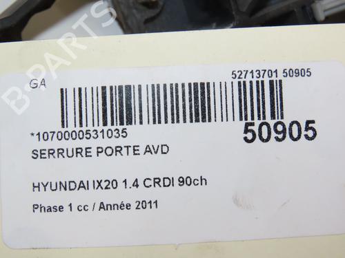 Front right lock HYUNDAI ix20 (JC) 1.4 CRDi | BP18709838C97 