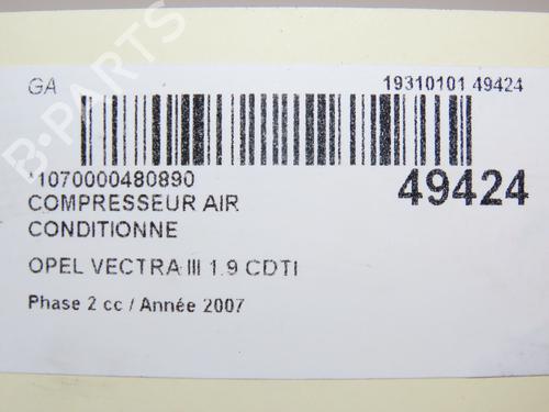 AC-Kompressor OPEL VECTRA C GTS (Z02) 1.9 CDTI (F68) | BP28829233M34 