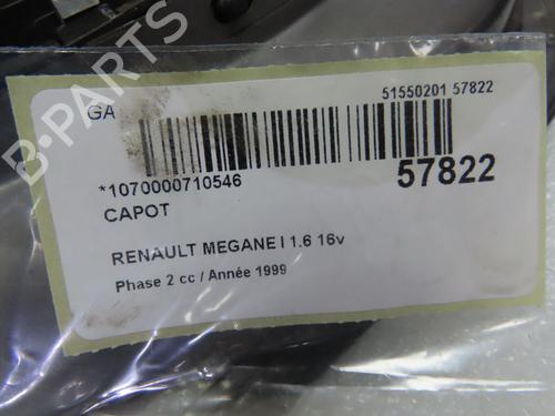 Used Hood Hood RENAULT MEGANE I (BA0/1_) 1.6 16V (BA04, BA0B, BA11, BA1J, BA16, BA19, BA1K, BA1V,... (107 hp) 36310530 36310530
