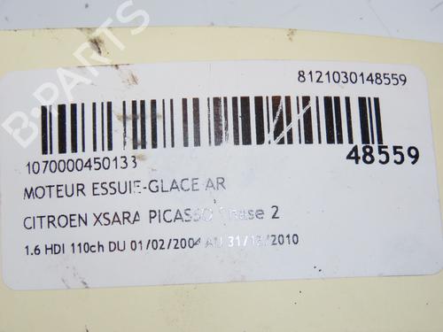 Used Rear wiper motor CITROËN XSARA PICASSO (N68) 1.6 HDi (109 hp) 23178281