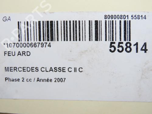 Used Right taillight MERCEDES-BENZ C-CLASS (W203) C 220 CDI (203.008) (150 hp) 31984666