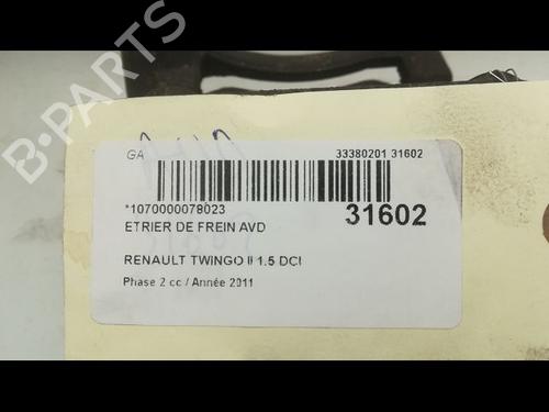 Right front brake caliper RENAULT TWINGO II (CN0_) 1.5 dCi 75 | BP23173872M104 - Image 2