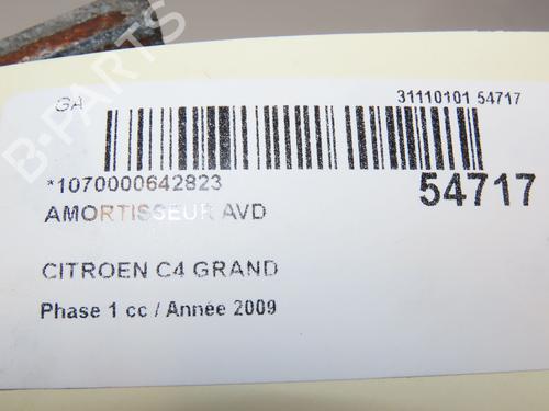 Right front shock absorber CITROËN C4 Picasso I MPV (UD_) 2.0 HDi 138 | BP29150962M17 
