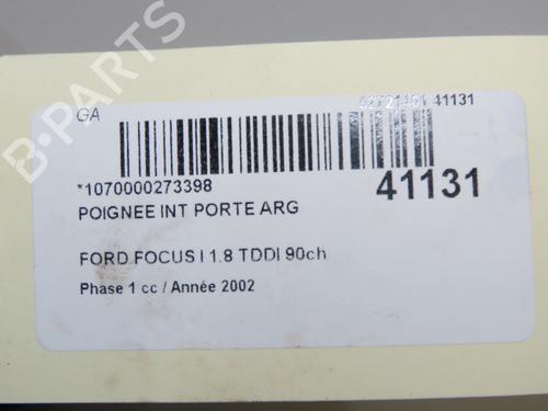 Used Rear left interior door handle Rear left interior door handle FORD FOCUS I (DAW, DBW) 1.8 Turbo DI / TDDi (90 hp) 9612981 9612981