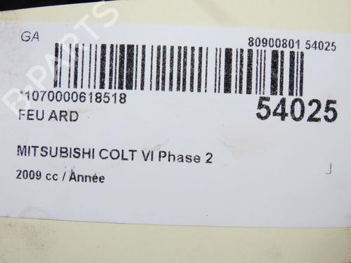 Used Right taillight Right taillight MITSUBISHI COLT VI (Z3_A, Z2_A) 1.1 (Z31A, Z32A) (75 hp) 40484890 40484890