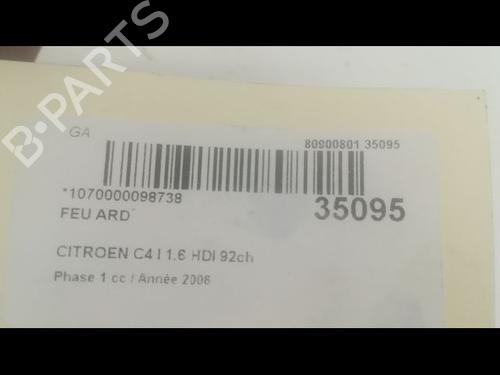 Used Right taillight CITROËN C4 Coupe (LA_) 1.6 HDi (90 hp) 9597214