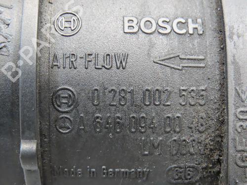 Mass air flow sensor MERCEDES-BENZ C-CLASS (W203) C 200 CDI (203.007) | BP16707236M95 