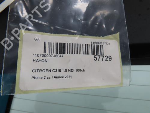 Tailgate CITROËN C3 III (SX) 1.5 BlueHDi 100 (SXYHYP, SXYHTU) | BP37650857C6 - Image 6