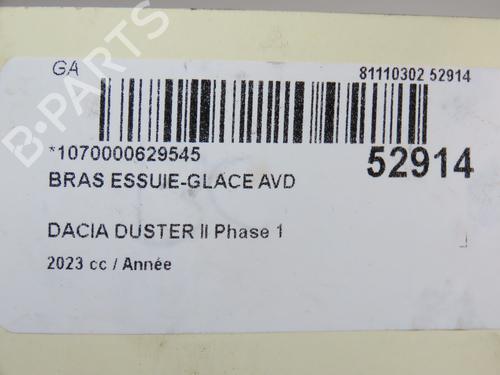 Used Front windshield wiper arm DACIA DUSTER (HM_) 1.3 TCe 150 (HMM3) (150 hp) 28832926