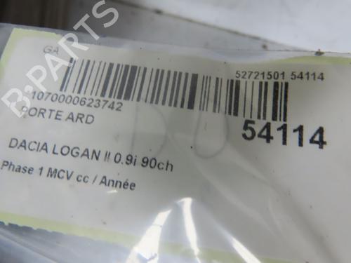Dør højre bagtil DACIA LOGAN MCV II TCe 90 (K8M1, K8MA, K8AC) | BP31120925C5