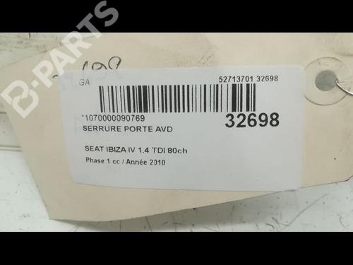 Front right lock SEAT IBIZA IV SC (6J1, 6P5) 1.4 TDI | BP9596806C97 