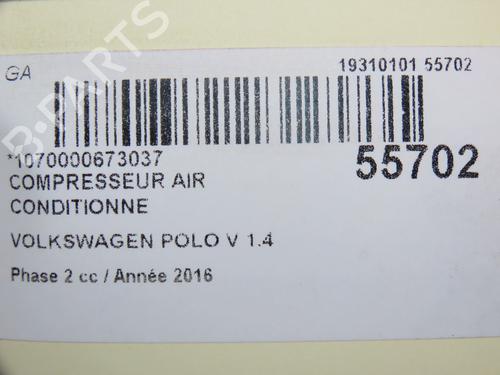 AC compressor VW POLO V (6R1, 6C1) 1.4 TDI | BP30606478M34