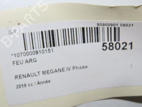 Left taillight RENAULT MEGANE IV Hatchback (B9A/M/N_) 1.3 TCe 140 (B9NB) | BP39013491C34  - Image 5