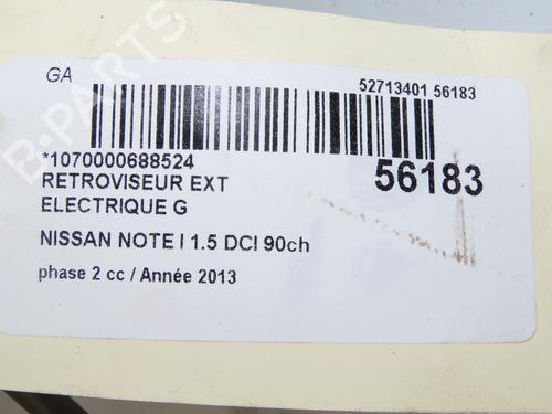 left-mirror-nissan-note-e11-ne11-2005-2006-2007-2008-2009-2010-2011-2012-2013-31796650 main image