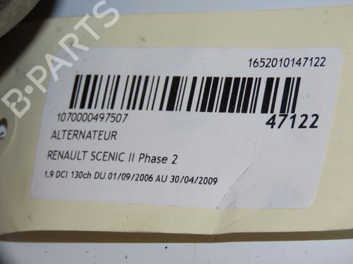 Used Alternator RENAULT GRAND SCÉNIC II (JM0/1_) 1.9 dCi (JM14) (131 hp) 16586328
