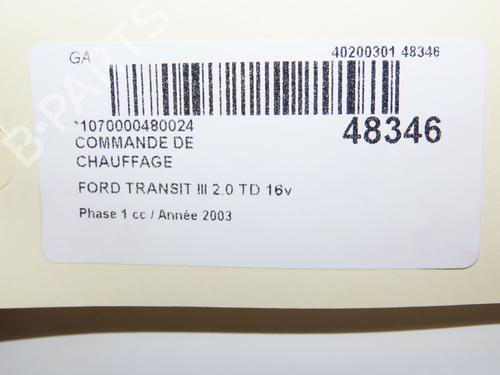 Used Climate control FORD TRANSIT Van (FA_ _) 2.0 DI (FAE_, FAF_, FAG_) (100 hp) 24344403