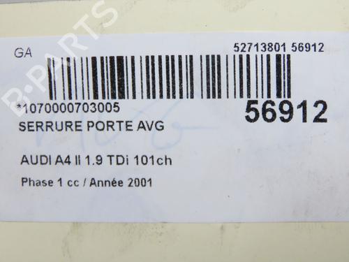 Front left lock AUDI A4 B6 (8E2) 1.9 TDI | BP33836482C98 - Image 5