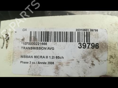 Used Left front driveshaft NISSAN MICRA III (K12) 1.2 16V (65 hp) 23172861