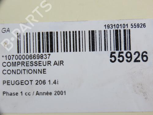 AC compressor PEUGEOT 206+ (2L_, 2M_) 1.4 i (2LKFWA, 2MKFWA) | BP30955792M34 - Image 7