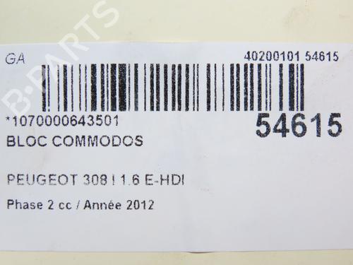 Steering column stalk PEUGEOT 308 I (4A_, 4C_) 1.6 HDi | BP28830283I23 
