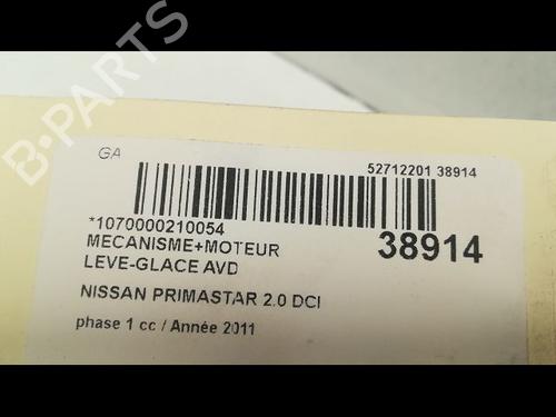 Front right window mechanism NISSAN PRIMASTAR Van (X83) 2.0 dCi 115 | BP9604428C23