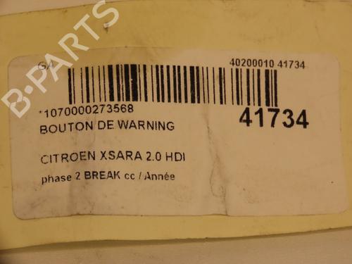 Warning switch CITROËN XSARA Break (N2) 2.0 HDi 109 | BP9613006I22 