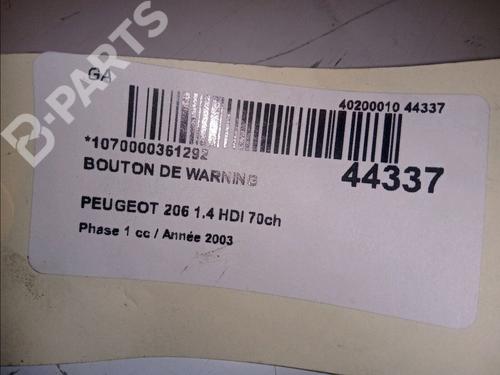 Warning switch PEUGEOT 206 Hatchback (2A/C) 1.4 HDi eco 70 | BP11100764I22 