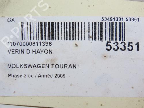 Used Tailgate lift support VW TOURAN (1T1, 1T2) 2.0 TDI 16V (140 hp) 28832293