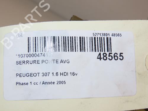 Front left lock PEUGEOT 307 (3A/C) 1.6 HDi 110 | BP21799829C98 