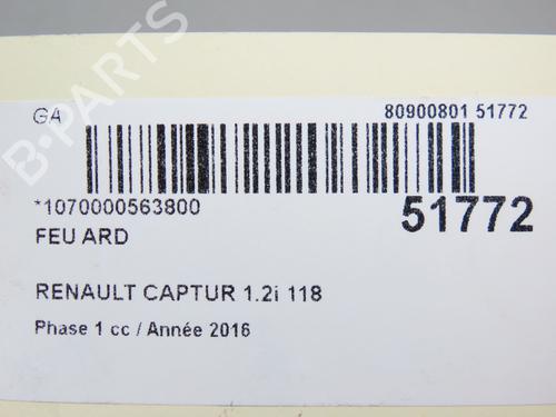 Right taillight RENAULT CAPTUR I (J5_, H5_) 1.2 TCe 120 | BP24344470C35  - Image 5