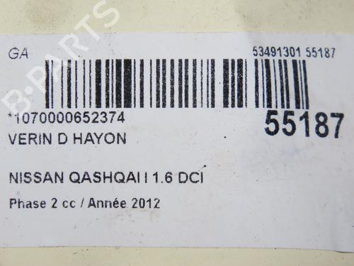 Tailgate lift support NISSAN QASHQAI I (J10, NJ10) 1.6 dCi All-wheel Drive | BP29045782C138 