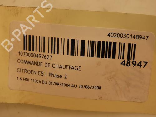 Used Climate control CITROËN C5 II (RC_) 1.6 HDi (RC8HZB) (109 hp) 16637575