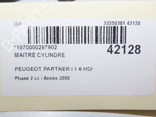 Hovedbremsecylinder PEUGEOT PARTNER MPV (5_, G_) 1.6 HDi 90 | BP9616305M77