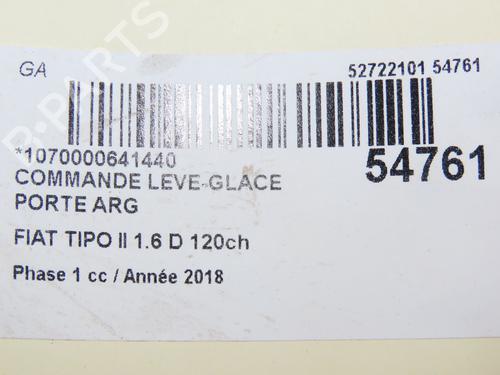 Left rear window switch FIAT TIPO Hatchback (356_, 357_) 1.6 D (356HXG1B, 356HXG11) | BP30522353I29 