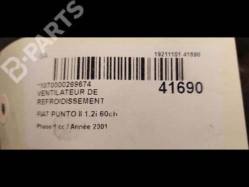 Radiator fan FIAT PUNTO (188_) 1.2 60 (188.030, .050, .130, .150, .230, .250) | BP11425625M35 