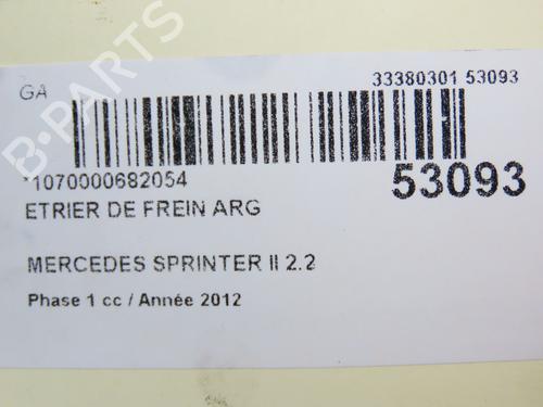 Used Left rear brake caliper MERCEDES-BENZ SPRINTER 3,5-t Van (B906) 313 CDI (906.631, 906.633, 906.635, 906.637) (129 hp) 31120396