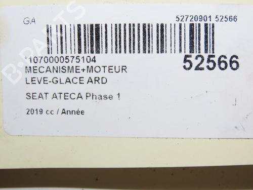 Rear right window mechanism SEAT ATECA (KH7, KHP) 1.6 TDI | BP28968925C25