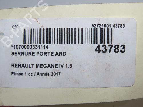 Used Rear right lock Rear right lock RENAULT MEGANE IV Grandtour (K9A/M/N_) 1.5 dCi 90 (90 hp) 11103410 11103410