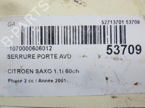 Front right lock CITROËN SAXO (S0, S1) 1.1 X, SX | BP28968795C97 
