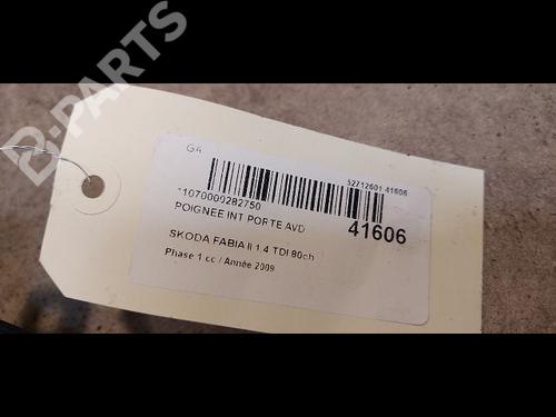 Front right interior door handle SKODA FABIA II (542) 1.4 TDI | BP9614416I14 