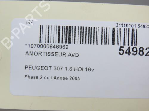 Right front shock absorber PEUGEOT 307 (3A/C) 1.6 HDi | BP30164298M17