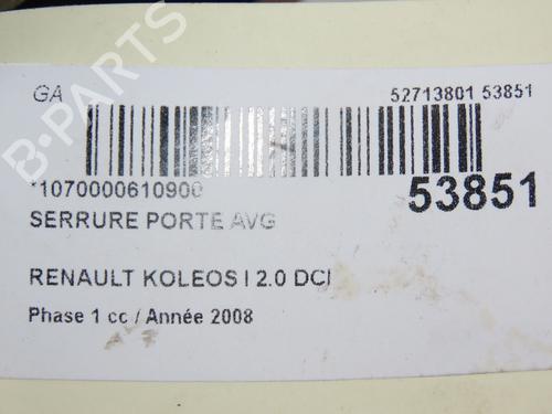 Front left lock RENAULT KOLEOS I (HY_) 2.0 dCi 4x4 (HY0K) | BP28831691C98 