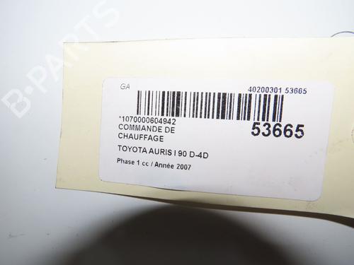 Climate control TOYOTA AURIS (_E15_) 1.4 D-4D (NDE150_, NDE150R) | BP33860632I5 - Image 5
