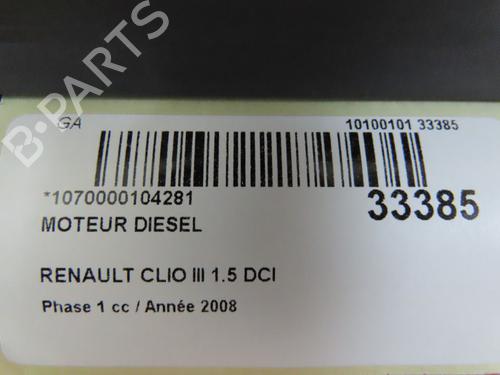 Motor RENAULT CLIO III Grandtour (KR0/1_) 1.5 dCi (KR0G) (68 hp) 23171277